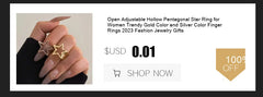 8 Pcs Chunky Open Smooth Surface Rings Set for Women Trendy Gold Color and Silver