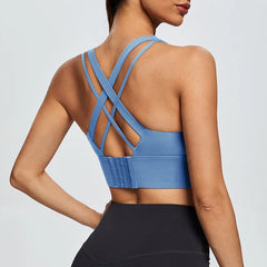 Gym Push Up Bra Women Sports Bra Back Closure High Impact Workout Sport