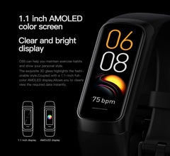 Amoled Smart Watch Smartwatch Band Women Men Heart Rate Blood Oxygen Waterproof Connected Smart Bracelet Sport Fitness Tracker