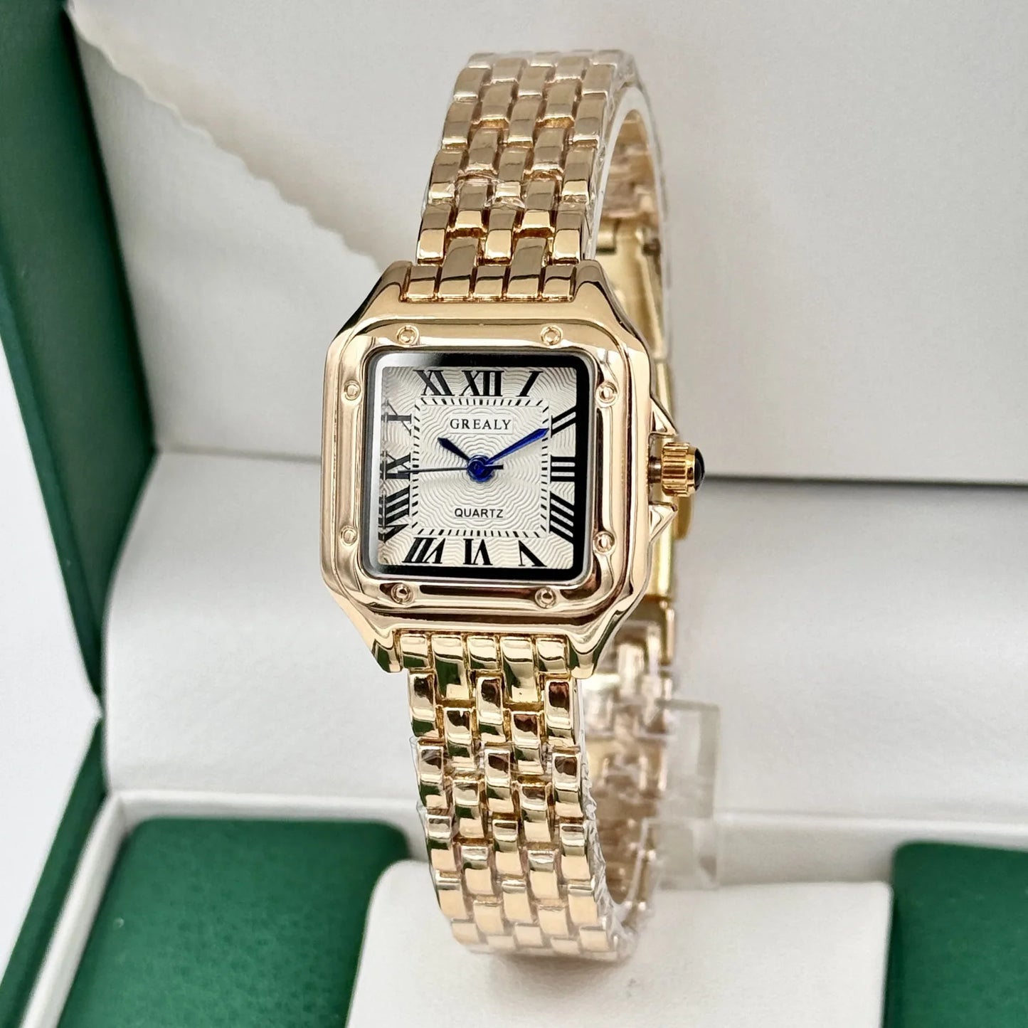 2026 Fashion Women Watch Calendar Stainless Steel Luxury Ladies Quartz Watches Business Female Clock (Without Box)