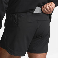 Men's 2-in-1 Summer Running Shorts Breathable Quick-Dry Basketball Training