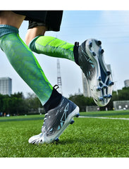 Men Sneakers Soccer Shoes Cleats Breathable Adult Kids TF/FG Football Boots