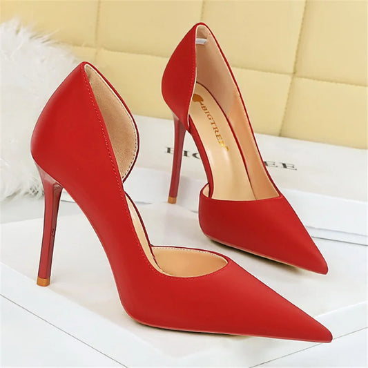 10 Colors Women 10.5cm High Heels Blue Pumps Lady Wedding Evening Party Purple