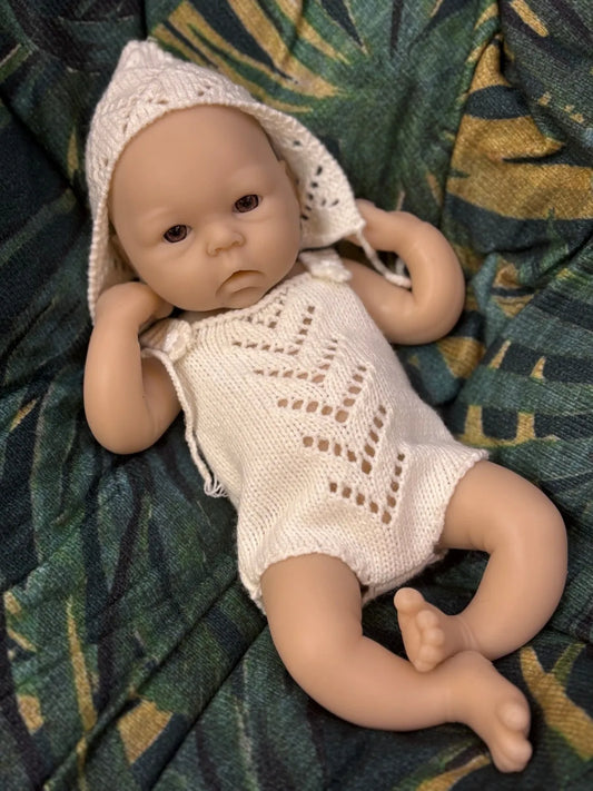 Reborn Dolls 13Inch Open Mouth Silicone Girl Full Body Soft Silicone Unpainted Newborn Baby Dolls reborn de silicone real cuerpo