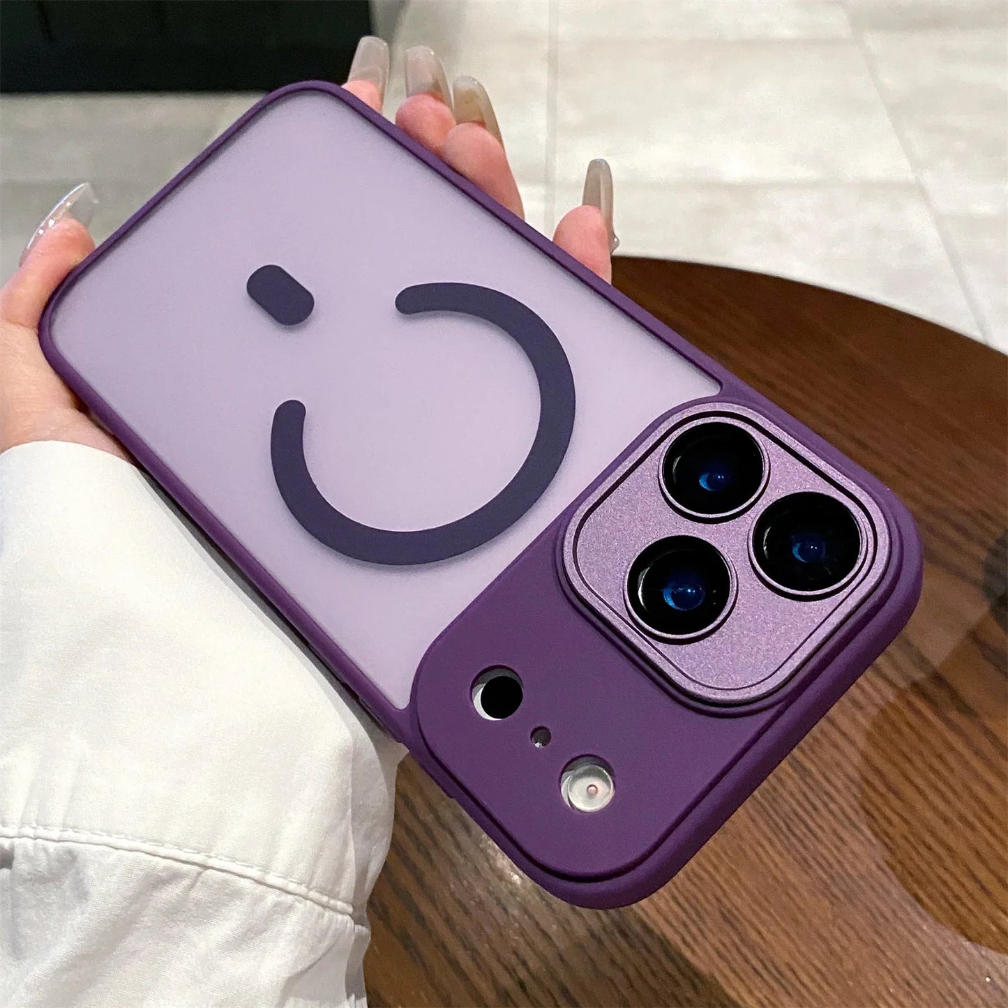 Luxury Matte Magsafe Magnetic With Lens film Phone Case For iPhone 17 17Air 17 Pro 17ProMax Hard PC Bumper Cover