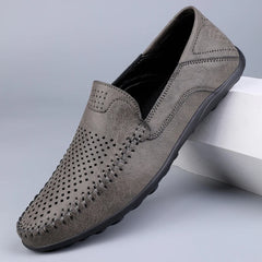 Leather Men Breathable Driving Shoes Luxury Brands Formal Men Loafers Moccasins
