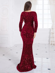 Homecoming Dresses: Women O Neck Evening Prom Gown Party Long Dresses