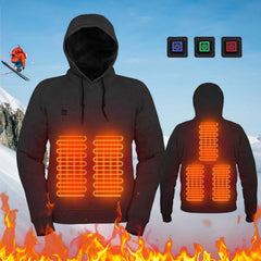 5 Heating Zones Heated Jacket Men Women Vintage Gothic Cozy USB Rechargeable