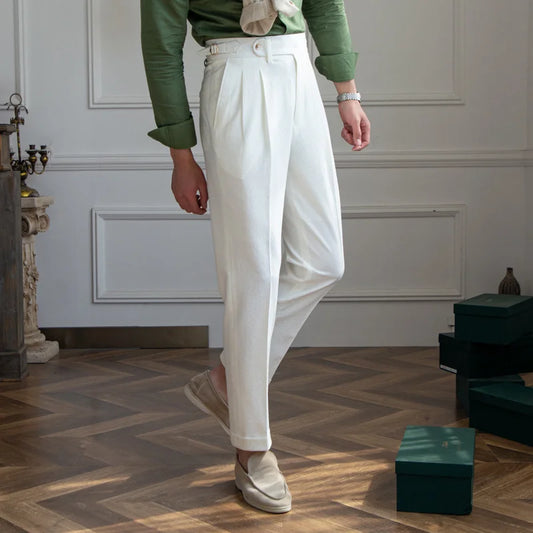 Spring Italy Business Dress Pants Men High Quality Office Social Suit Pants Pantalones