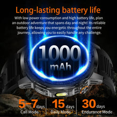 2026 New T-REX3 Outdoor Smart Watch 1.85inch AMOLED 1000mAh Large Battery 5ATM Waterproof Voice Call Sports Men Fitness Bracelet