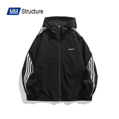 Spring Men Outdoor Jacket WaterProof Hooded Solid Color Couple Aviator jacket