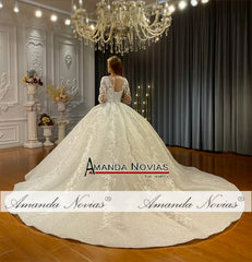 White Bridesmaid Dresses: Amanda Novias Model Wedding Dress Real