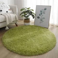 Living Room Rugs Aesthetic Bedroom Round Carpet Decoration Furry Comfort Carpet