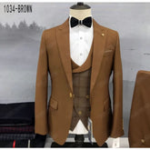 Tuxedo for Mens: Elegant 3-Piece Men's Suit Set for Weddings and Business Events