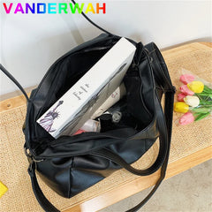Large Black Shoulder crossbody Bags for Women Hobo Shopper Sac