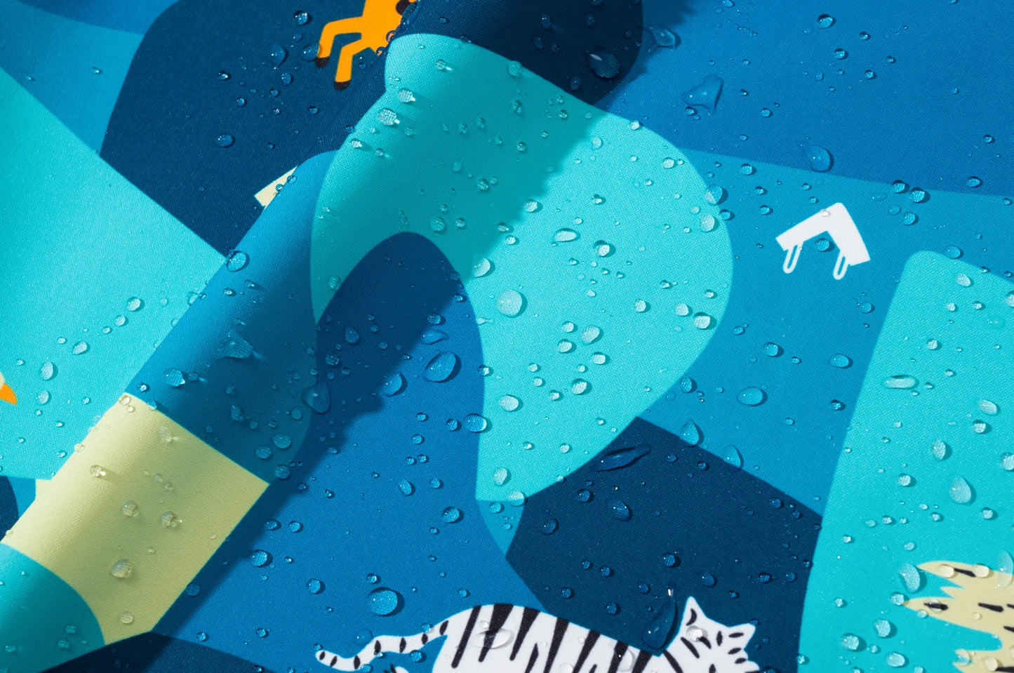 Boys Printing Rain Jacket For Kids Waterproof Coat With Removable Hood Lightweight Hooded Mesh Lined Raincoats