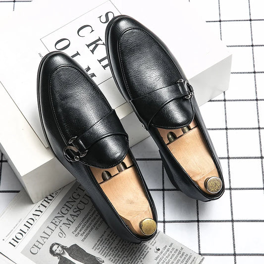 Men Shoes Luxury Brand Casual Slip on Formal Loafers Moccasins Italian
