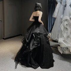 Homecoming Dresses: Wedding Party Dresses Strapless Tiered Draped Prom