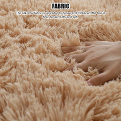 Living Room Rugs Aesthetic Bedroom Round Carpet Decoration Furry Comfort Carpet