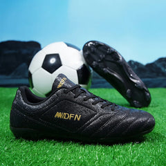 Men Women Professional Soccer Shoes Long Spikes Adult Outdoor Football Boots