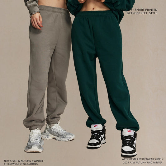 Fleece and thicken sweatpants