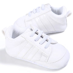 Baby Shoes Boy Girl Classical Sport Soft Sole PU Leather Multi-Color First Walker