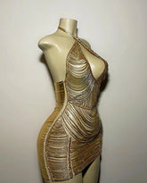 Homecoming Dresses: Cocktail Gowns Black Girl Gold Short Mini Prom Dresses