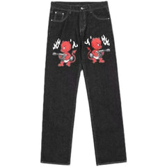 Hip Hop Jeans: Streetwear Jeans | Men Baggy Denim Pants