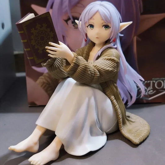 Frieren Beyond Journey's End Frieren Anime Figure Desktop Cute no night-suit Frieren Action Figure Figurine Model Doll Toy