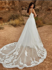 White Bridesmaid Dresses: Wedding Jumpsuit With Detachable Skirt Two Pieces