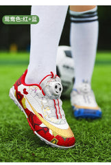 Football Boots Society Futsal TF Pink Soccer Tennis Shoes Sports