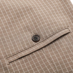 Plaid Casual Business Trousers Men Fashion Stretch Suit Brand Straight Slim Korea