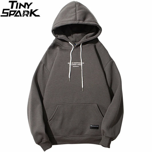 Hip Hop Streetwear Harajuku Pullover Angel God Printed Hoodie Pocket Sweatshirt