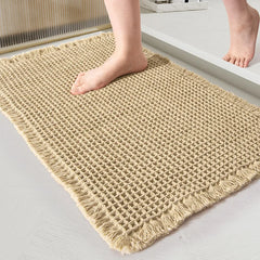 Bathroom Mat Woven Floor Mat Entrance Absorbent Carpet Microfiber Home Toilet