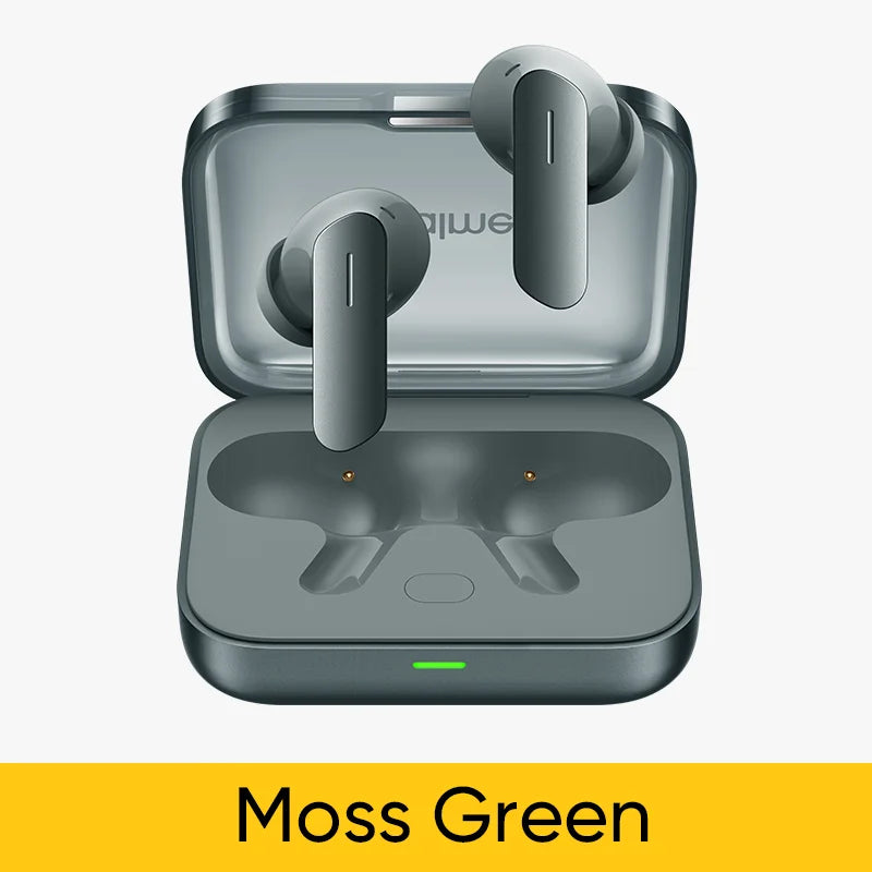 Global Version realme Buds Air 7 TWS Earphone 52dB Noise Cancellation 52 Hours Battery Life 12.4mm Bass Driver LHDC 5.0 IP55