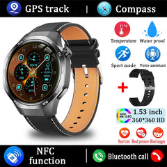 For Huawei Watch GT5 Pro Smart Watch 1.53 Inch HD AMOLED Screen NFC GPS Tracker Bluetooth Call Health Monitoring Watch Men Women