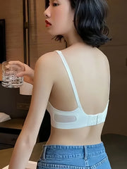 Bras for Women Push Up Wireless Bra Thin Pad U-back Brassiere Invisible Underwear