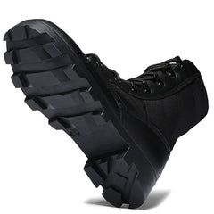 Genuine Leather Male Military Boots Desert Combat Botas Outdoor Hiking Boots