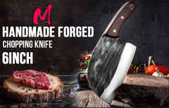 Handmade Forged Meat Cleaver Chopping Butcher Knife Bone Cutter High Carbon