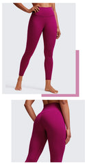 Women's Naked Feeling Yoga Pants 25 Inches - 7/8 High Waisted Workout Leggings