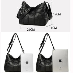 Fashion Soft Leather Crossbody Bags for Women Casual Female Multi Pocket