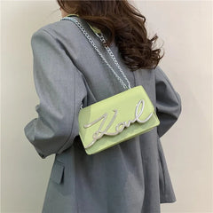 Bags for Women Fashion Letter Trend Shoulder Bag Ins Women's Crossbody