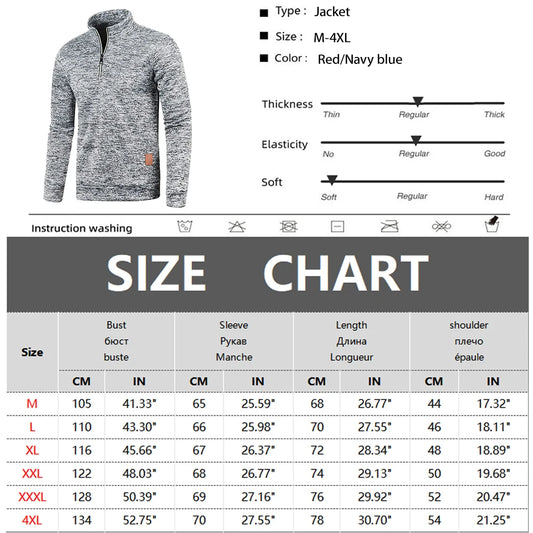 Men Sweatshirts Spring Thicker PulloverHalf Zipper Pullover for Male Hoody Man Sweaters
