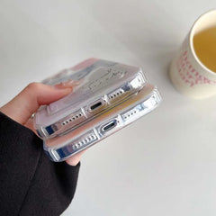 Cartoon Card Slot Anti Knock Back Cover for iPhone 15 14 13 Plus 12 11 Pro Max Soft Case for iPhone 7 8 Plus Se 2020 X XR XS Max