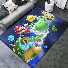 Super Mario Game HD Printed Carpet Rug for Living Room Bedroom Decoration Picnic