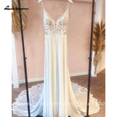 White Bridesmaid Dresses: Wedding Dress Straps Robe Mariee Vintage Lace Appliques