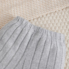 3PCS Newborn Baby Boy Clothes Set Long Sleeved Color Blocked Bodysuit+Gray Pants+Hat Autumn Clothing for Toddlers 1-18 Months