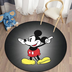 Minnie Mickey Mouse,beauty Cartoon HD Printed Round Carpet, Bedroom, Balcony