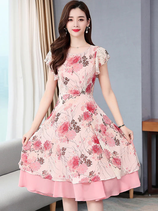 Formal attire Dresses: Boho Beach Kawaii Sundress Women Chic Prom Midi Dress