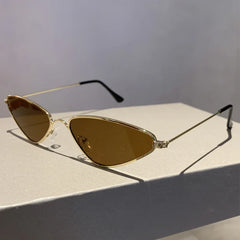 Vintage Triangle Sunglasses Men Stylish Retro Ocean Lenses Women